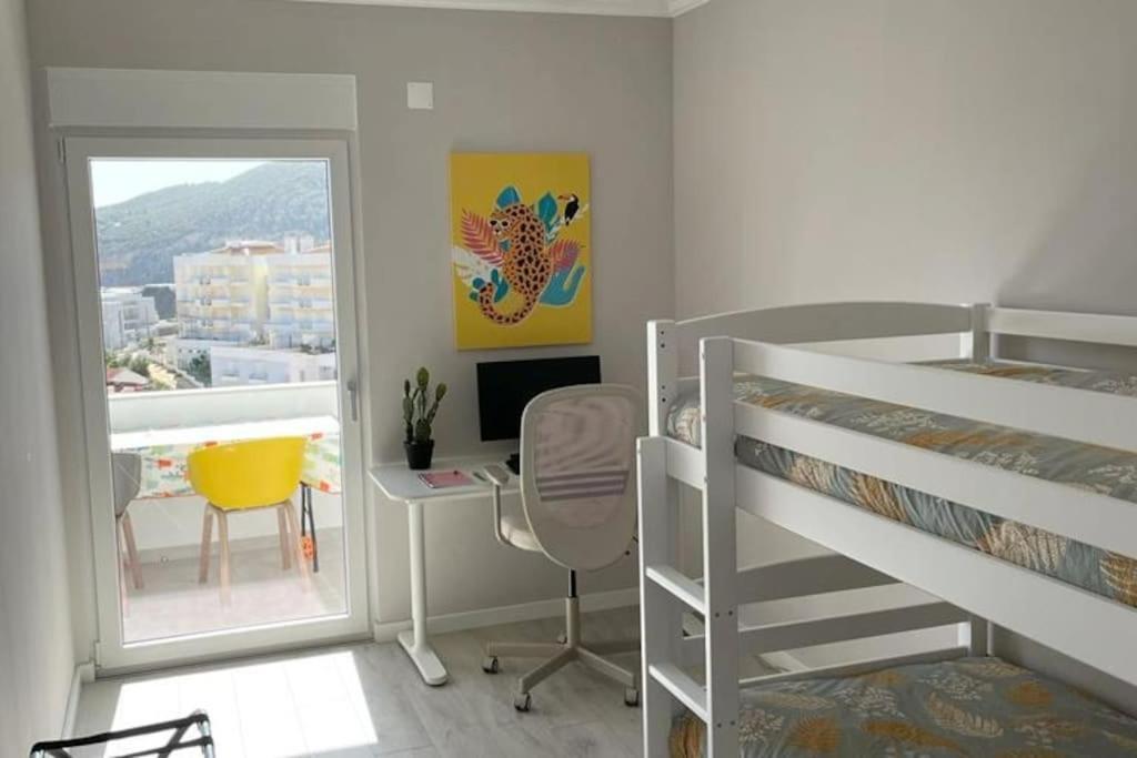 *Sea View* New 3 Bedroom Apt With Free Parking Sesimbra Luaran gambar